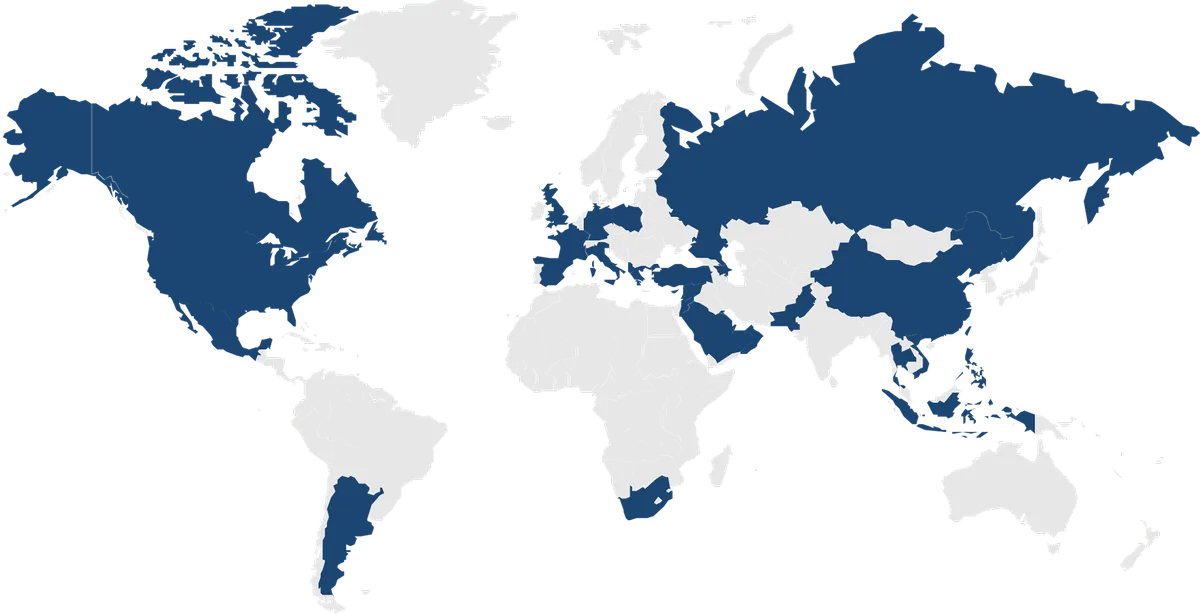 Map of Insights Prep educators across 35+ countries
